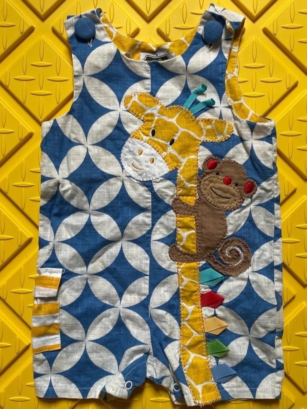 Mudpie Baby Geometric Romper